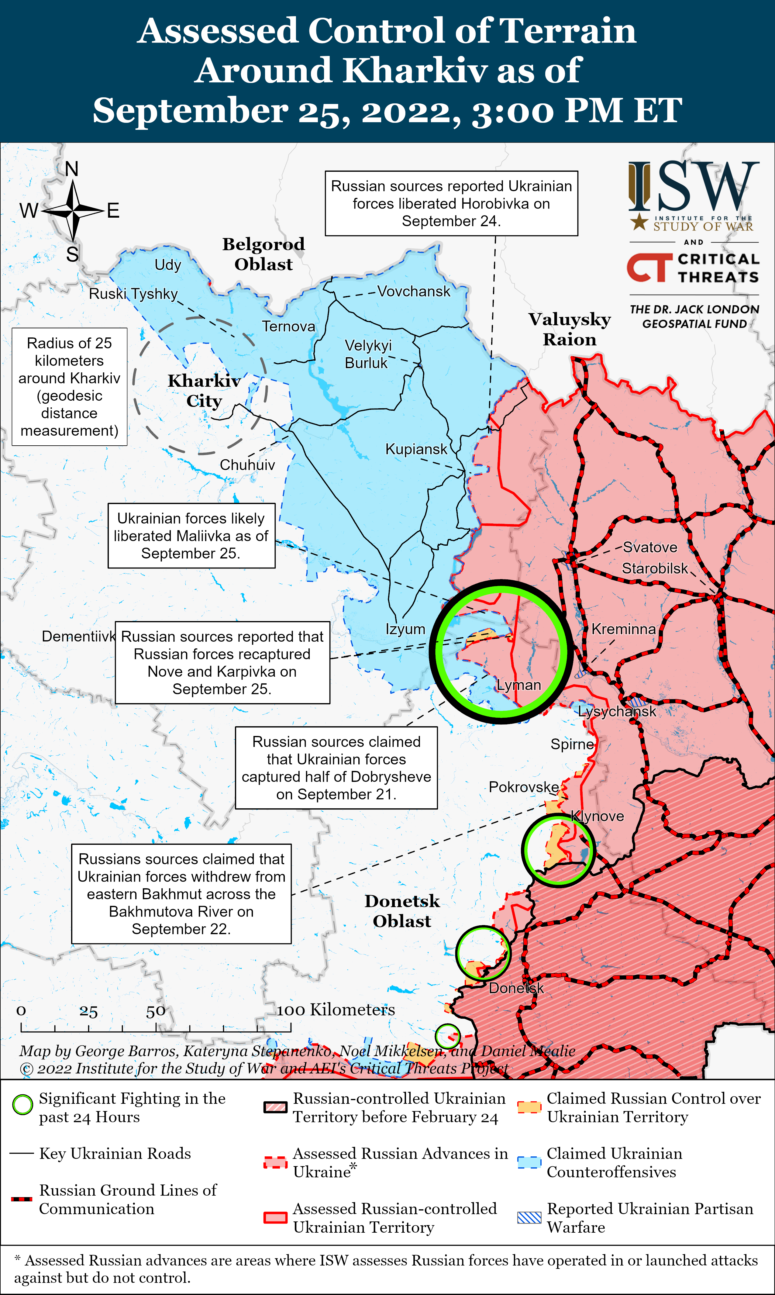 Russian Offensive Campaign Assessment, September 25 Institute for the